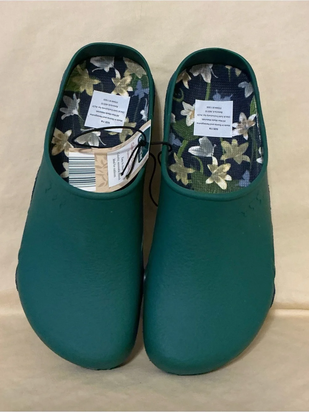 Women's Teal Garden Clogs